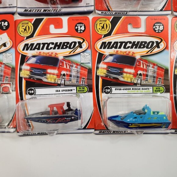 Matchbox Police Boat Sea Speeder Ice Breaker Diecast Vehicles Lot of 15 MOC - Picture 3 of 16